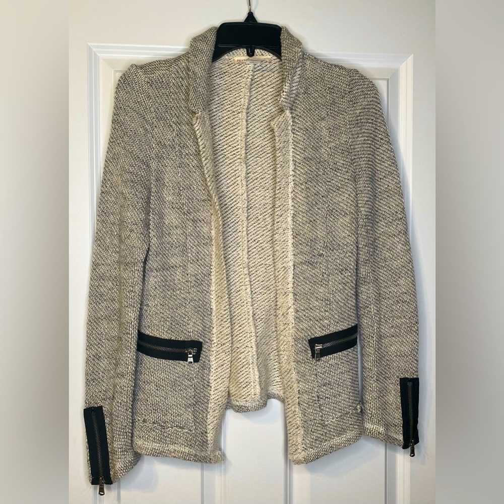 Peyton Jensen - Neutral Open Blazer - Size: S - image 1